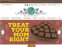 Tablet Screenshot of chocolate4theworld.com